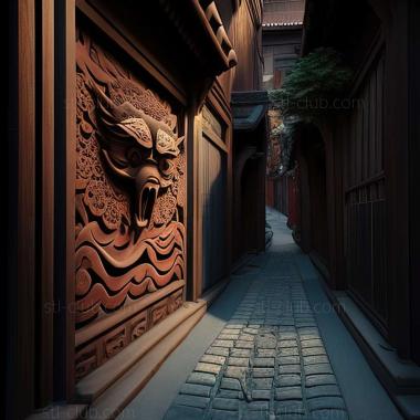 3D model alley (STL)